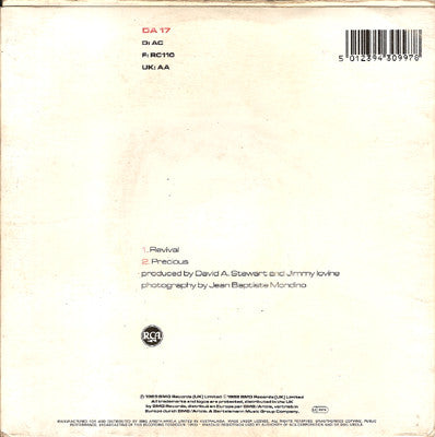 Eurythmics - Revival Vinyl Singles Vinyl Zeer Goed / Hoesje Goed "VINYLSINGLES.NL"