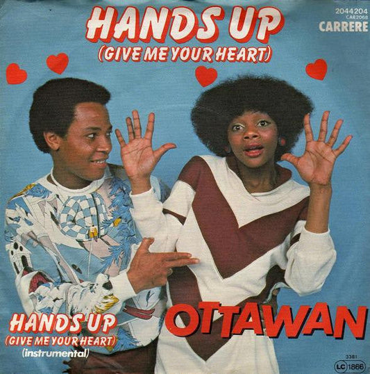 Ottawan - Hands Up (Give Me Your Heart) 37952 Vinyl Singles Vinyl Goed / Hoes Goed