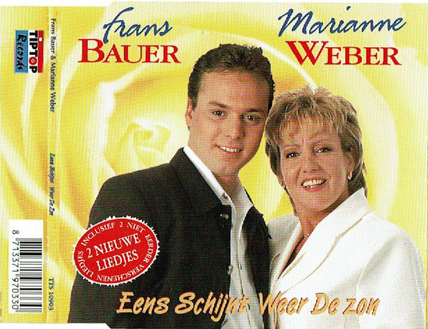 Frans Bauer & Marianne Weber - Eens Schijnt Weer De Zon (CD, Single) Compact Disc Vinyl Goed / Hoes Goed