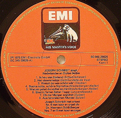 Joseph Schmidt - Joseph Schmidt Sing (LP) 46279
