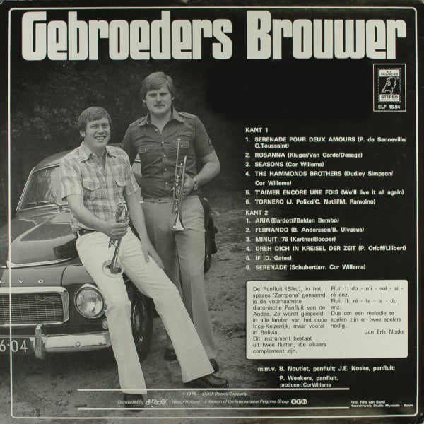 Gebroeders Brouwer - Serenade (LP) 41523 Vinyl LP Vinyl Goed / Hoes Goed