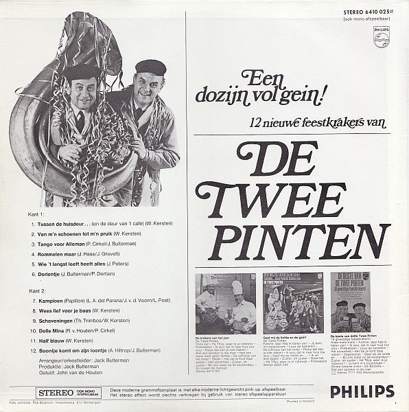 Twee Pinten - Een Dozijn Vol Gein! (LP) 40845 Vinyl LP Vinyl Goed / Hoes Goed