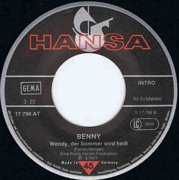 Benny - Oh Mary, Mary 17576