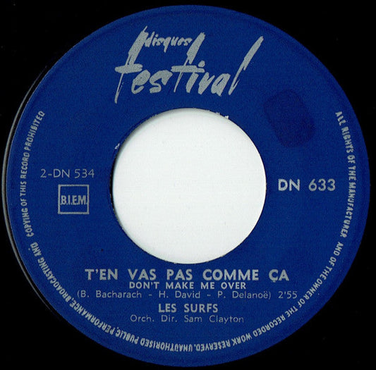 Les Surfs - Reviens Vite Et Oublie 07238 Vinyl Singles Vinyl Goed / Hoes Goed