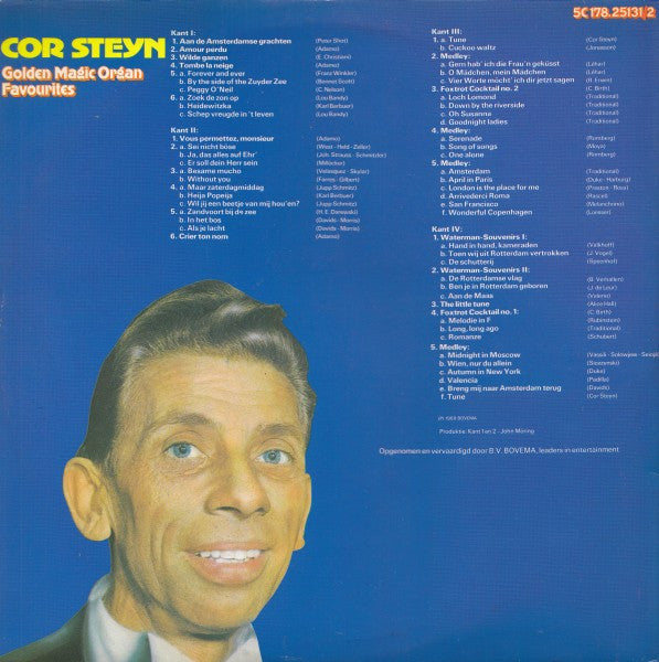 Cor Steyn - Golden Magic Organ Favourites (LP) 52138 Vinyl LP Dubbel Vinyl Goed / Hoes Goed