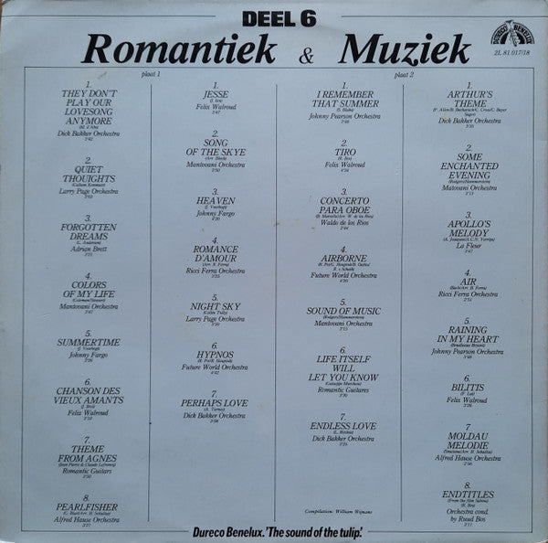 Various - Romantiek & Muziek 6 (LP) 50227 Vinyl LP Dubbel Vinyl Goed / Hoes Goed