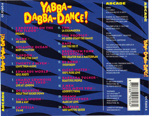 Various - Yabba-Dabba-Dance! (CD) 70792 Compact Disc Goede Staat