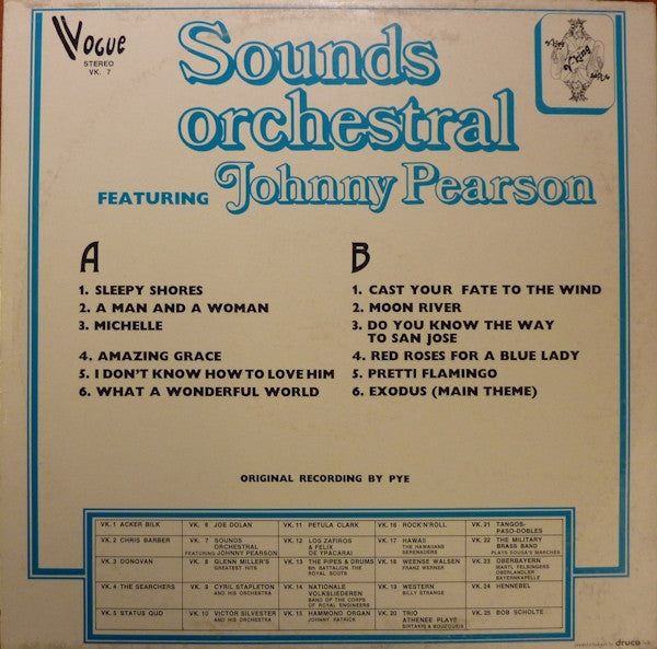 Sounds Orchestral Featuring Johnny Pearson - At The Piano (LP) 46188 Vinyl LP Vinyl Goed / Hoes Goed