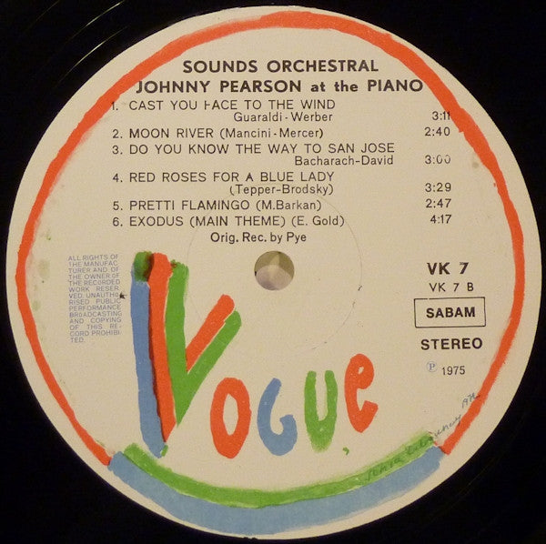 Sounds Orchestral mit Johnny Pearson – At The Piano (LP) 46188