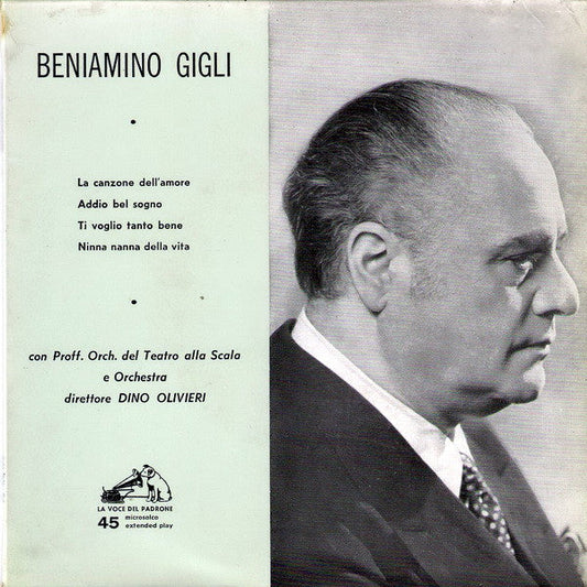 Beniamino Gigli - La Canzone Dell'Amore 15673 Vinyl Singles EP Vinyl Goed / Hoes Goed