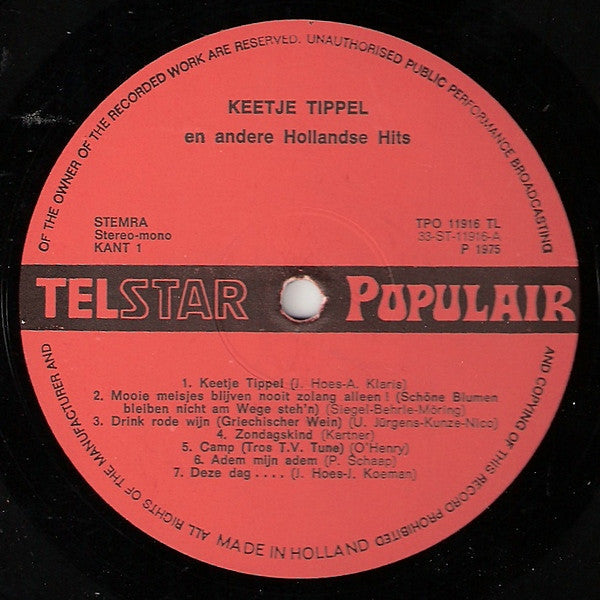 Various - Keetje Tippel And Other Dutch Hits (LP) 49595