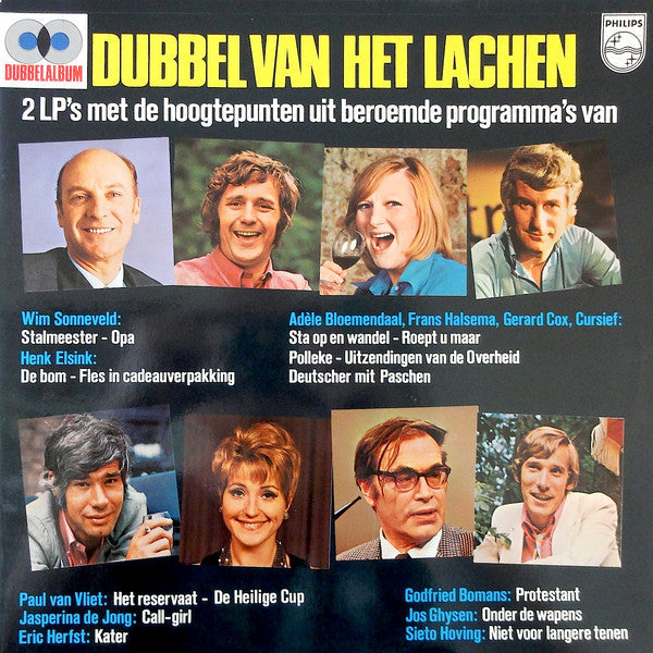 Various - Dubbel Van Het Lachen (LP) 51675 Vinyl LP Dubbel Vinyl Goed / Hoes Goed