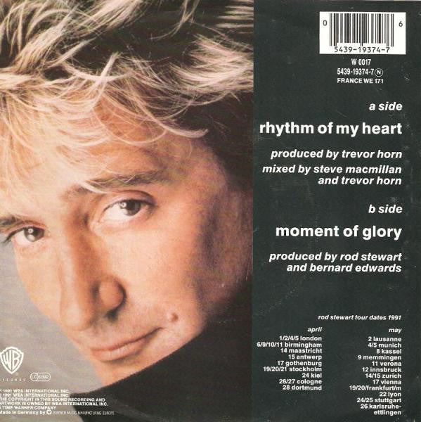 Rod Stewart - Rhythm Of My Heart 25759 Vinyl Singles Vinyl Goed / Hoes Goed