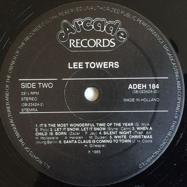 Lee Towers - Merry Christmas (LP) 42983 Vinyl LP Vinyl Goed / Hoes Goed