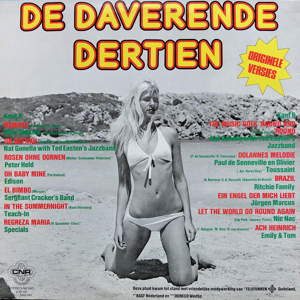 Various - De Daverende Dertien (LP) 47057 Vinyl LP Vinyl Goed / Hoes Goed