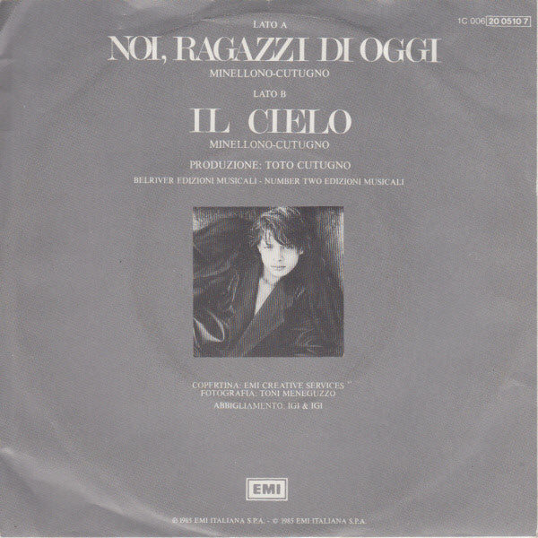 Luis Miguel - Noi, Ragazzi Di Oggi 34689 Vinyl Singles Vinyl Goed / Hoes Goed
