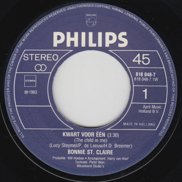 Bonnie St. Claire - Kwart Voor Een 04956