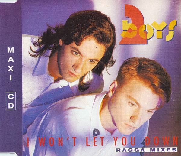 Two Boys - I Won't Let You Down (Ragga Mixes) (CD) 70596 Compact Disc Single Goede Staat