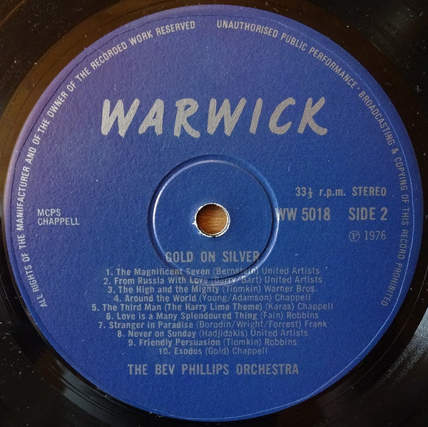 Beverley-Phillips Orchestra - Gold On Silver (LP) Vinyl LP Vinyl Zeer Goed / Hoesje Goed "VINYLSINGLES.NL"