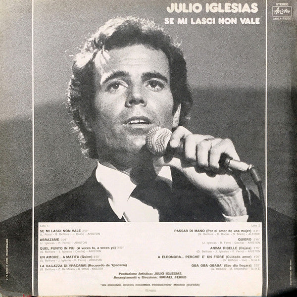 Julio Iglesias - Se Mi Lasci Non Vale (LP) 49682 Vinyl LP Vinyl Goed / Hoes Goed