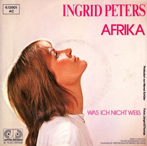 Ingrid Peters - Afrika 21744 Vinyl Singles Vinyl Goed / Hoes Goed