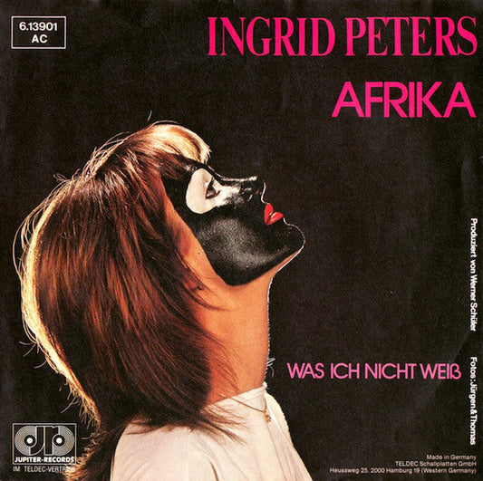 Ingrid Peters - Afrika 21744 Vinyl Singles Vinyl Goed / Hoes Goed
