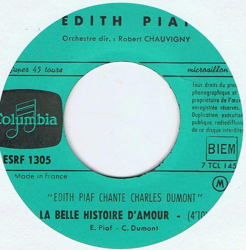 Edith Piaf - Edith Piaf Chante Charles Dumont 14932 Vinyl Singles EP Vinyl Goed / Hoes Goed