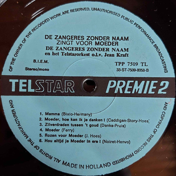 Singer Without a Name – Sings for Mother (LP) 44712