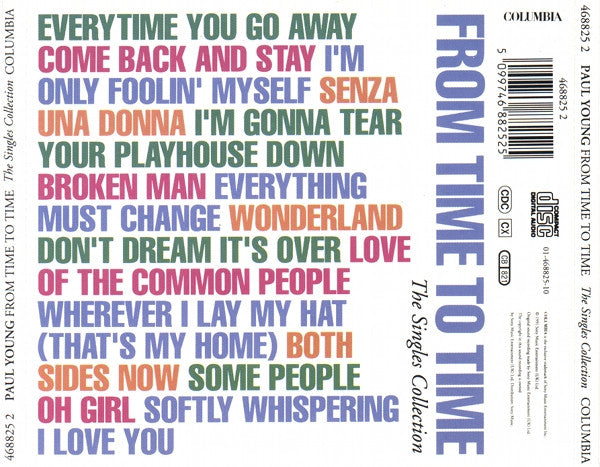 Paul Young - From Time To Time (The Singles Collection) (CD) 70877 Compact Disc Goede Staat