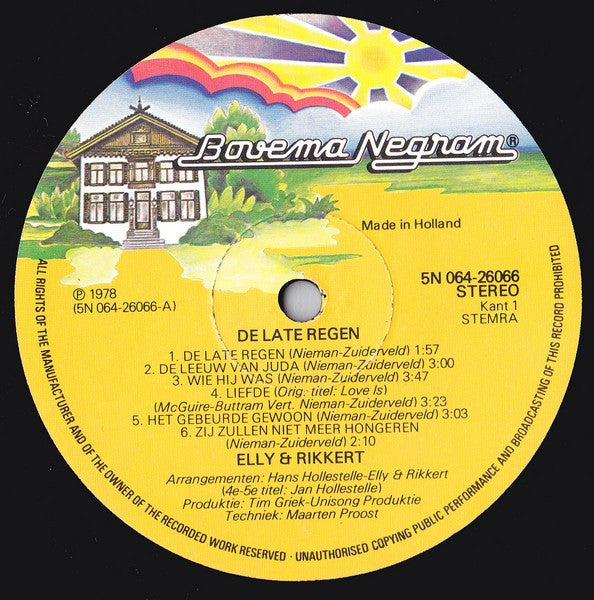 Elly & Rikkert - De Late Regen (LP)