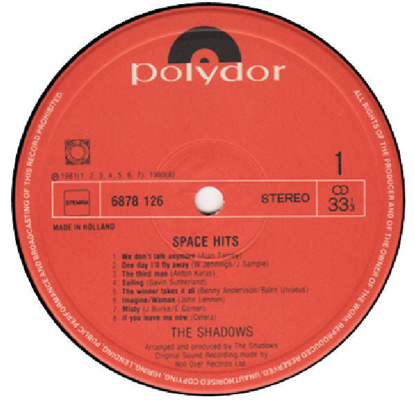 Shadows - Space Hits (LP) 43406