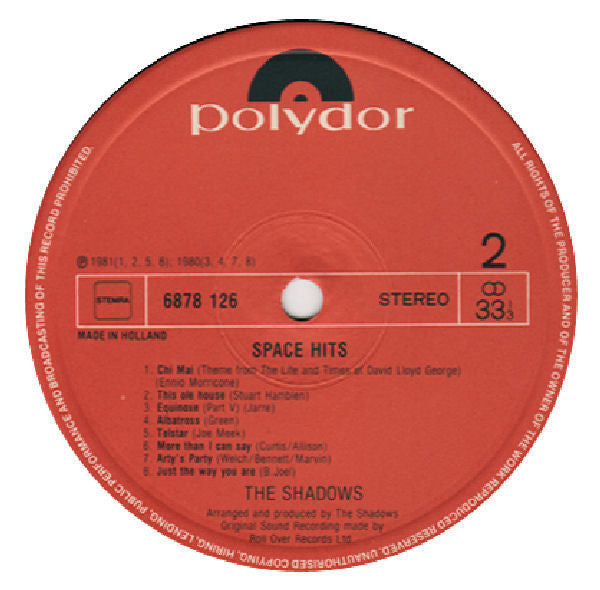 Shadows - Space Hits (LP) 43406