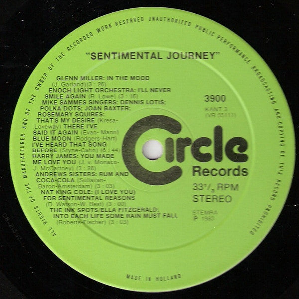 Various - 1945-1980 Sentimental Journey - Feest Van De Bevrijding (LP) 52277 Vinyl LP Dubbel Vinyl Goed / Hoes Goed