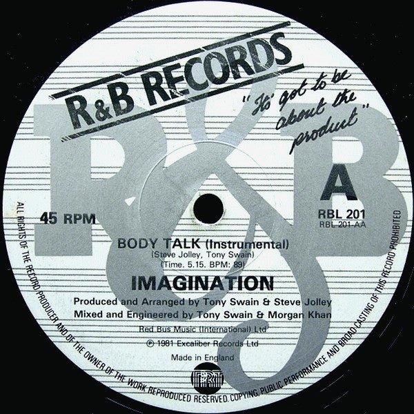 Imagination - Body Talk 23558 Vinyl Singles Vinyl Goed / Hoes Goed