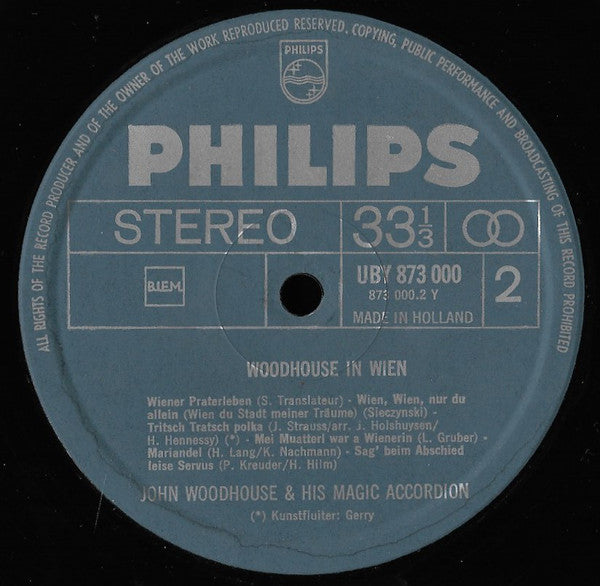 John Woodhouse - Woodhouse In Wien (LP) 42396 Vinyl LP Vinyl Goed / Hoes Goed