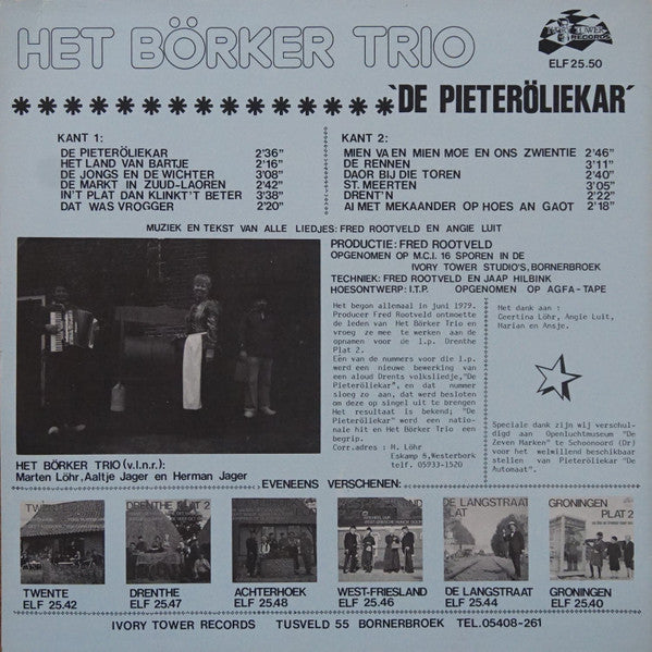 Börker Trio - The Pieteröliekar (LP) 50599