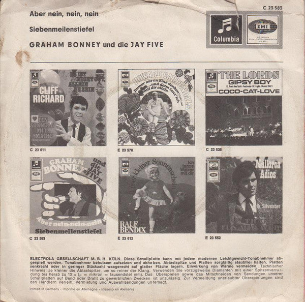 Graham Bonney Und Die Jay Five - Aber Nein, Nein, Nein 29899 Vinyl Singles Vinyl Goed / Hoes Goed