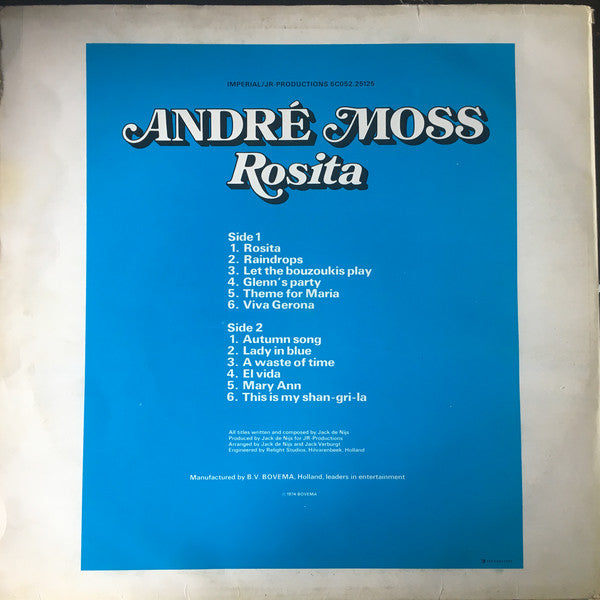 Andre Moss - Rosita (LP) Vinyl LP Vinyl Zeer Goed / Hoesje Goed "VINYLSINGLES.NL"