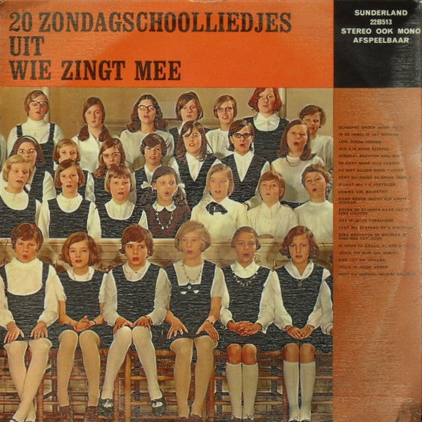 Various - 20 Zondagschoolliedjes Uit Wie Zingt Mee (LP) 46978 Vinyl LP Vinyl Goed / Hoes Goed