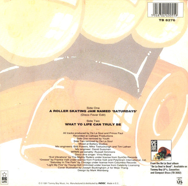 La Soul - A Roller Skating Jam Named Saturdays 39763 Vinyl Singles Vinyl Goed / Hoes Goed