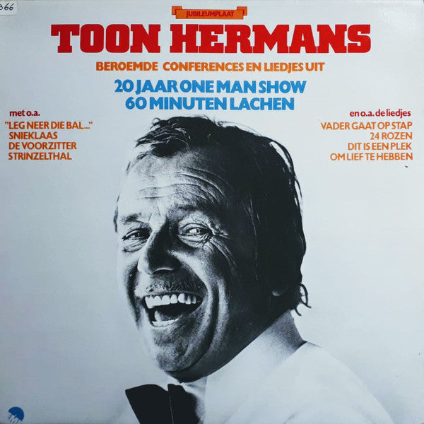 Toon Hermans - Beroemde Conferences En Liedjes Uit 20 Jaar One Man Show 60 Minuten Lachen (LP) Vinyl LP Vinyl Goed / Hoes Goed