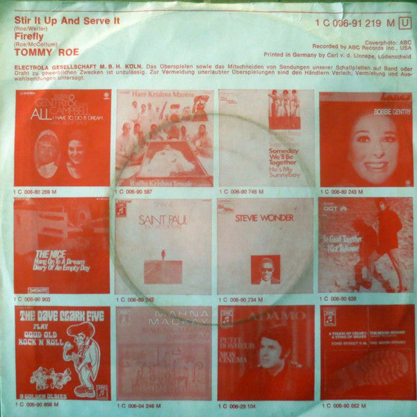 Tommy Roe - Stir It Up And Serve It 31787 Vinyl Singles Vinyl Goed / Hoes Goed