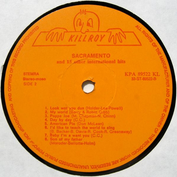 Unbekannter Künstler – Sacramento und 15 andere internationale Hits (LP) 44465