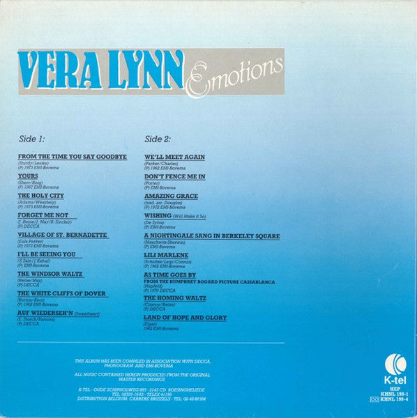 Vera Lynn - Emotions (LP) 52296 Vinyl LP Vinyl Goed / Hoes Goed