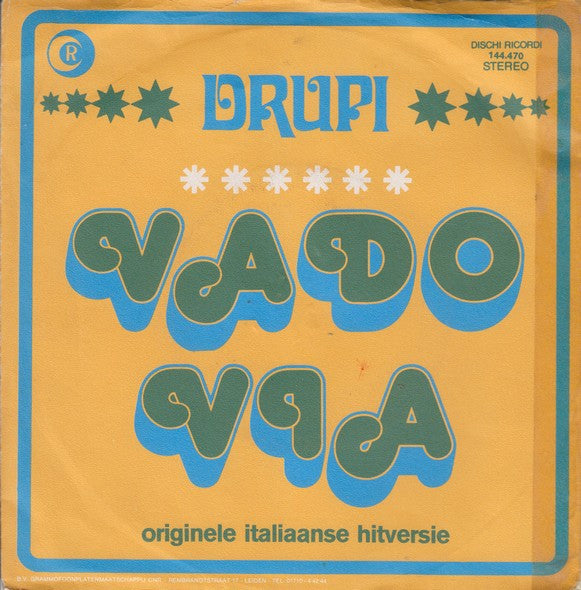 Drupi - Vado Via 16429 34494 Vinyl Singles Vinyl Goed / Hoes Goed