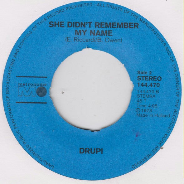 Drupi - Vado Via 16429 34494 Vinyl Singles Vinyl Goed / Hoes Goed