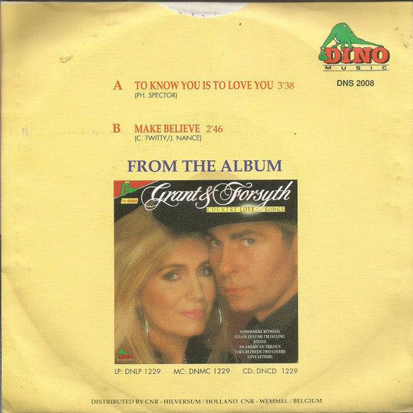 Grant & Forsyth - To Know You Is To Love You 18375 Vinyl Singles Vinyl Goed / Hoes Goed