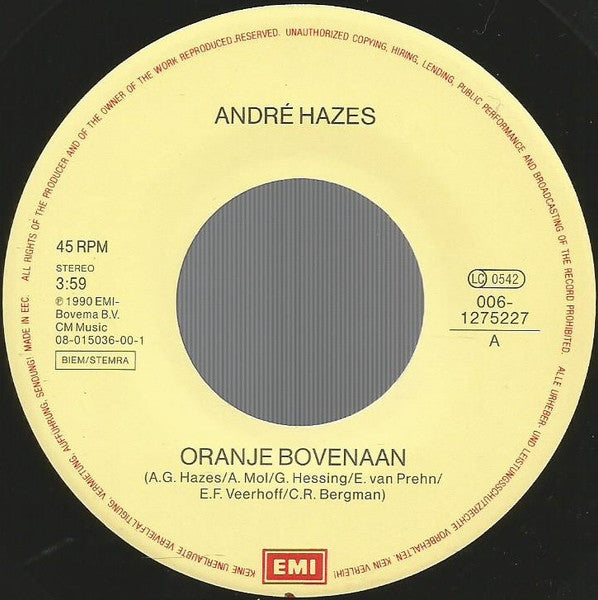 André Hazes - Oranje Bovenaan 34946