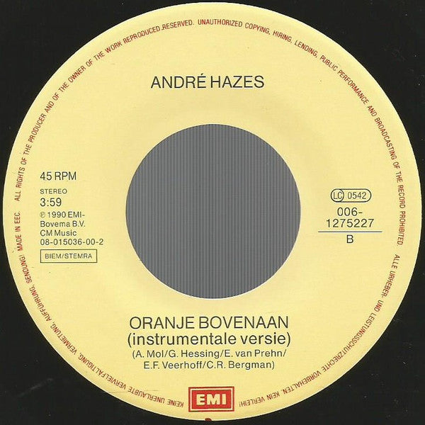 André Hazes - Oranje Bovenaan 34946