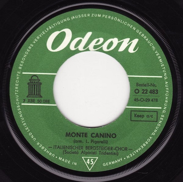 Italienischer Bergsteiger Chor - La Montanara 18312 Vinyl Singles Vinyl Goed / Hoes Goed